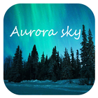 Glitter Galaxy Aurora Theme ikon