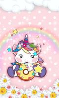 Cute Unicorn Shelly Kawaii Live wallpaper پوسٹر