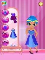 shimmer princess Dress up game スクリーンショット 2