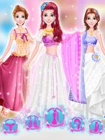 Indian Fashion Doll Salon Plakat