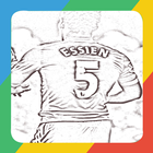 Michael Essien Art Wallpaper HD أيقونة