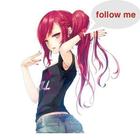 Girl Follower and Likes-icoon