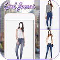 Girl Jeans Photo Frame Editor