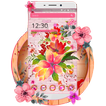 ”Girly Wall Pink Flower Theme