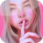 Girly Wallpapers Art آئیکن