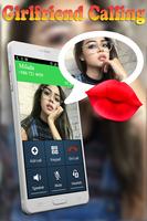 Fake Call and Chat Message Girlfriend plakat