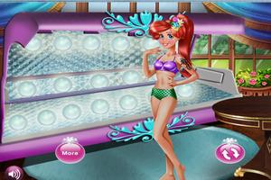 Mermaid Princess Tanning Solarium - Girl Game скриншот 2