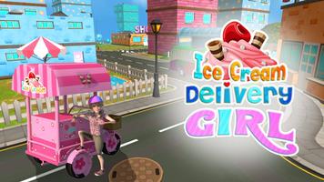 Ice Cream Delivery Girl Affiche