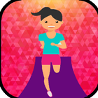 Girl Running Games Free icône