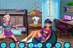 Ladybug & Ice Princess College Dorm syot layar 2