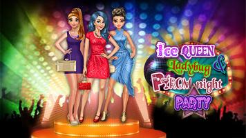 Ice Princess & Ladybug Prom Night Party Game Affiche