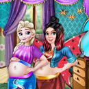Ice Queen & Ladybug Princess Pregnant Care Game-APK