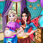 Ice Queen & Ladybug Princess Pregnant Care Game-icoon