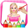 Girls Coloring Book & Drawing Book Game