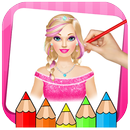Girls Coloring Book & Drawing Book Game APK