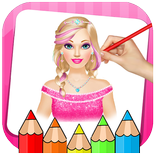 Girls Coloring Book & Drawing Book Game