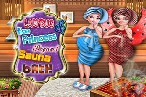 برنامه‌نما Ice Queen & Ladybug  Pregnant Sauna Bath عکس از صفحه