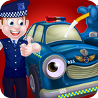 Polizei Autowäsche & Design Zeichen