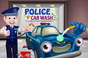 Police Car Wash & Design Affiche