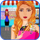 Girl Supermarket Food Shopping icon