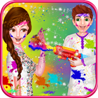 Indian Holi Festival Celebration icon