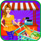 Supermarket Grocery shopping icon