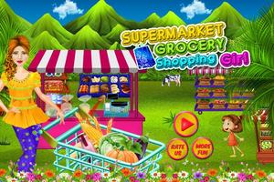 Supermarket Grocery shopping โปสเตอร์