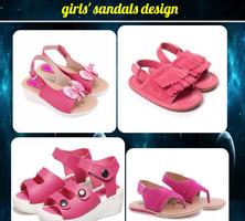 girls' sandals design পোস্টার