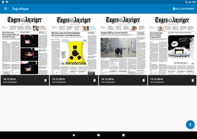 Tagesanzeiger ePaper capture d'écran 1