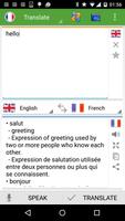 English - French Translator الملصق