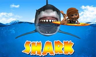 SHARK الملصق