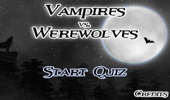 Vampires vs. Werewolves Quiz Affiche