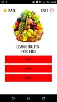 Anglais pour enfants - Fruits Affiche