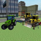 Tracteur Conducteur 3D: Ville icône