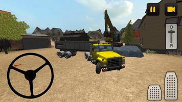 Construction Truck 3D: Asphalt poster