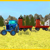 Clásico Tractor 3D: Cebada Transporte