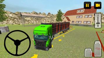 Log Truck Driver 3D plakat