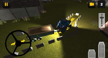Night Tractor Parking 3D capture d'écran 1
