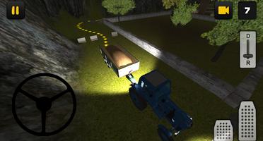 Night Tractor Parking 3D capture d'écran 2