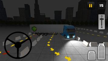 Night Truck Parking 3D poster