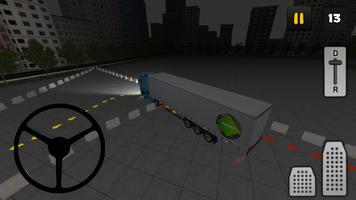 Ночь грузовик Стоянка 3D скриншот 1