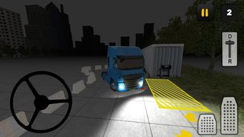 Ночь грузовик Стоянка 3D скриншот 3