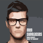 Men Sunglasses Photo Stickers Editor for Makeover icône