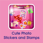New HD Cute Picture Stickers App & Stamp For Edit icône