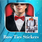 New Top Fancy Bow Ties Stickers For Gentleman Look icône