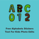 Alphabets Stickers Text For Kids Photo Editing APK