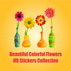 Beautiful Colourful Flowers HD Stickers Collection Zeichen
