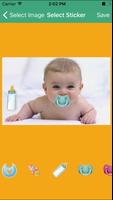 Cute Baby Sticker Funny Photo Editing App For Pics capture d'écran 2