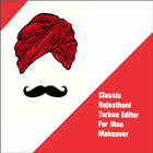 Classic Rajasthani Turban Stickers Editor For Man icône