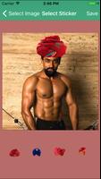 Classic Rajasthani Turban Stickers Editor For Man Affiche